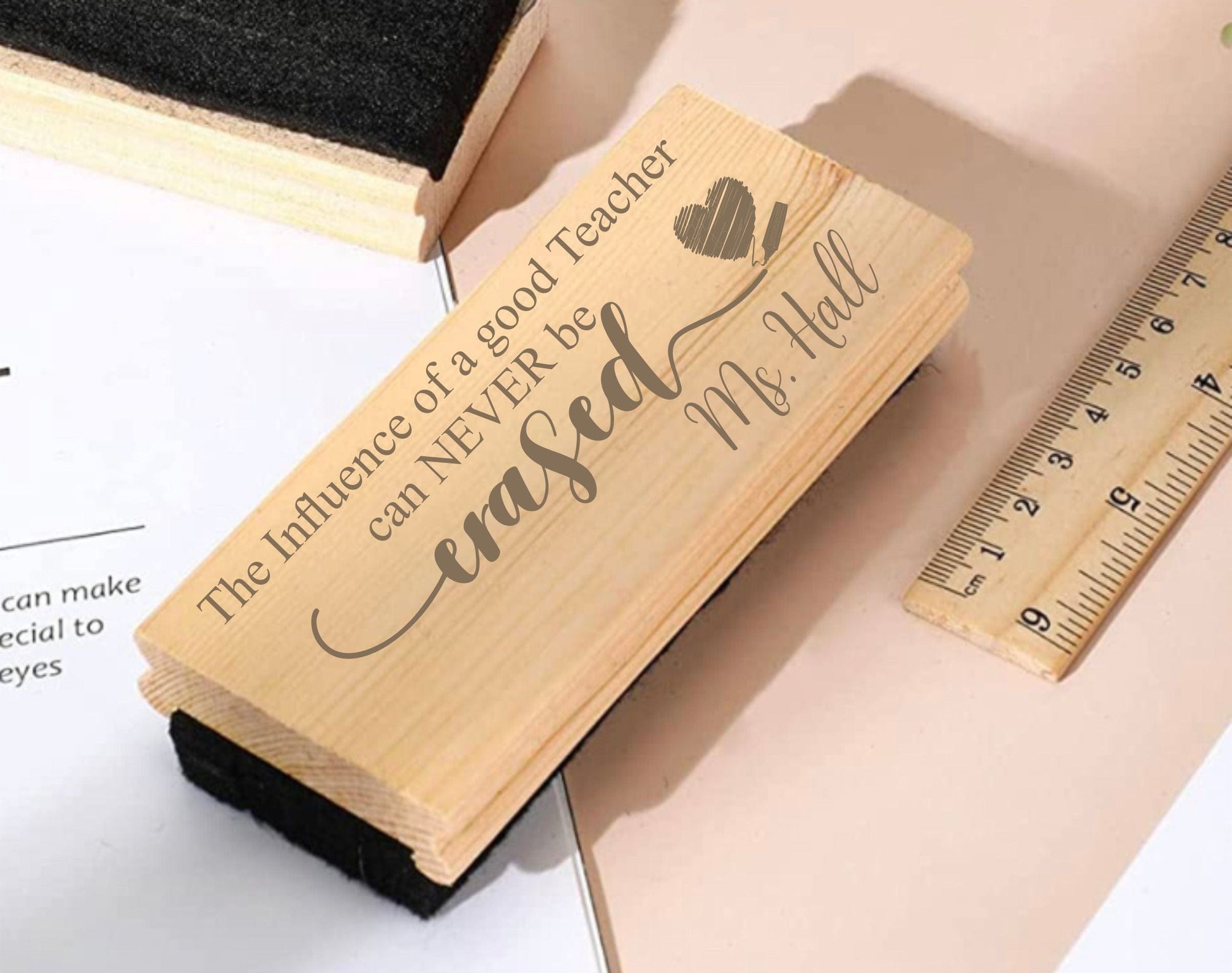 Chalkboard/Whiteboard Eraser- Personalized Teacher Eraser – Jenmarks